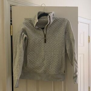 L.L. Bean Gray Quilted Women's Sweater